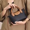 Bolsa Nueva para Mujer Primavera/Verano 2026 Moda Casual Retro Piel de Vaca Hombro Único Cruzada Cuero Genuino Bolsa Dumpling Primera Capa Piel de Vaca