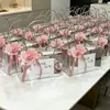 Set de regalo de aniversario para atraer clientes a salón de belleza, evento de reunión corporativa, cumpleaños de mejor amigo, bolsa de regalo de mano transparente de alta gama