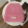 Gorro de lana con contenido de lana para otoño e invierno, con gran circunferencia de cabeza, versátil, casual, para el frío, gorro cálido, para parejas, protección para las orejas, gorro de punto