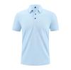Polo con solapa de gofre de seda fresca, logotipo personalizado impreso, camiseta publicitaria, ropa de trabajo grupal, bordado al por mayor