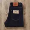 Estação Europeia Primavera e Verão Finos Resistentes ao Desbotamento Laváveis Elásticos Cintura Média-Alta Jeans Casuais de Negócios Retos Largos