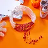 Colar Europeu e Americano Transfronteiriço Halloween Retrô Gota de Sangue Franja Pérola Multicamadas Colar de Pérola de Cristal Imitação Mancha de Sangue Escura