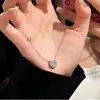 Collar de Punto de Estrella de un Quilate para Mujer, Joyería de Verano con un Toque de Alta Gama, Collar de Nicho, Cadena de Clavícula de Lujo Ligero, Admite Pedidos Individuales