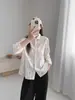 Colección Otoño 2026: Top de algodón jacquard bordado estilo artístico, corte holgado para mujer, cárdigan, camisa de manga larga, venta al por mayor