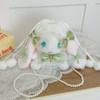 Bolsa de Conejo Lolita Japonesa, de Alto Valor y Exquisita, Bolsita de Conejo Linda para Chica JK, Bolso Cruzado, Bolso de Mano Suave de Perlas para Chica