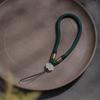 Cordão para Celular Imperial Sand Corda Curta para Pendurar no Pulso Anel Pulseira Pingente para Celular Tecido à Mão Masculino e Feminino Anti-perda