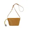 Bolso Cruzado Ligero Versátil de un Solo Hombro 2026 Nuevo Estilo Tendencia Nicho Bolso Tejido Tipo Cesta de Verduras Colgante Yuanbao Bolso Portátil