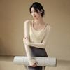 Conjunto de Roupa de Yoga Feminino Primavera e Outono Top Esportivo com Bojo Elegante Blusa Emagrecedora Pilates Treinamento Fitness Manga Longa