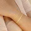 Europa e Estados Unidos pulseira de 5 peças transfronteiriça pulseira curinga retrô moda simples clipe de papel corrente japonesa conjunto atacado