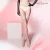 Luo Ying Série Aurora Renda Bordada Alça Única Meia-calça de Seda Ultrafina Meia-calça Fina Sedosa 8362