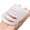 Pulsera de Jade Blanco Natural Luna de Tianshan, Pura y Suave, Joyería de Jade Versátil, Estilo Chino, Popular en Línea, Accesorio de Mano Más Vendido, Venta al por Mayor desde el Fabricante