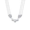 Pulsera de cuentas con transferencia de noria para mujer, de plata de ley, combinable con todo, con nicho de plata, joyería ligera de lujo, joyería de alta gama al por mayor.