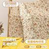Manta de bebé de algodón crepé con estampado floral de doble capa, de algodón lavado, para vestido, ropa infantil, ropa de hogar, tela