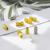 Fecho de Parafuso Torcido Listrado de Cobre Banhado a Ouro Fecho Espiral Conector de Colar Pulseira Acessórios Manuais DIY