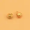 Colar/Pulseira Pingente Pequeno Flor Campainha Azul Dourado Fosco Antigo Mundo Duplo Sino da Alegria Acessórios DIY Tecidos à Mão Atacado