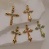 Accesorios de Joyería Europeos y Americanos Transfronterizos, Colgante de Collar Cruzado, Accesorios de Pedrería, Joyería Colgante Estilo Punk, Cadena Versátil