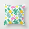 Fronha Fofa Estampada com Frutas de Verão Capa de Almofada para Encosto de Sofá de Sala de Estar de Verão Refrescante Melancia Banana