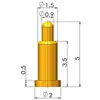 Dedal de antena conector STM para placa de pruebas de soldadura sonda de prueba dedal de resorte contacto de carga parche de PCB conexión pogopin