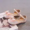Zapatos de Cuero para Niña Estilo Otoño 2026 Nuevos Zapatos Individuales para Niños Niña Pequeña Bebé Lazo de Pedrería Nuevos Zapatos de Princesa Estilo Chino