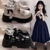 Zapatos de piel para niña 2026 modelo nuevo primavera y otoño para niños mayores, zapatos de princesa para actuación de niña, zapatos casuales de estudiante para niño