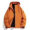 Mismo estilo que el conjunto de tres en uno para exteriores de la familia Luo, chaqueta tipo cáscara de dos piezas, ropa de manga larga cortavientos impermeable, chaqueta de alta gama, desmontable