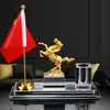 Decorações de Bandeira Vermelha para Mesa de Escritório Moda de Alto Padrão Caneta Criativa para Escrita para Presentear Liderança