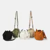 Bolsa de Ombro Transversal com Cordão de Design Nicho Estilo Japonês, Versátil para Esportes ao Ar Livre e Moda