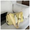 Bolso Cruzado de Hombro Deportivo Moda Coreana 2025 Nuevo Casual Ligero Gran Capacidad Bolsa de Fitness Versátil Rayado