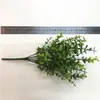 Simulación Transfronteriza Plantas Verdes Eucalipto de 7 Ramas Planta Hoja de Dinero Pared Planta en Maceta Arreglo Floral Decoración Flor Artificial Escena Diseño
