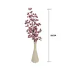 Decorações de Flores Artificiais Multi-Cabeça de Natal Transfronteiriças para Móveis de Sala de Estar, Decorações de Ano Novo, Enfeites de Mesa, Suporta Personalização