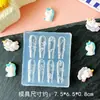 Flor de hielo para arte de uñas, molde de lirio de hielo, flor de rosa artística de silicona, tulipán tallado, flor de magnolia, molde de uñas de alta transparencia