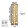 Bisagra de embalaje de chapa de hierro de tira larga de 74 x 23 mm de estilo chino de Jingmao Hardware, bisagra de ojo de 6 orificios, accesorios para bolsas