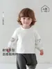 Top de retazos con estampado para bebés niños y niñas, imitación de dos piezas, cuello redondo suave, manga larga, para bebé e infante, primavera, otoño, suéter, camiseta