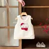 Ropa de Bebé Invierno Vestido de Niña Bebé Traje de Suéter Engrosado Lindo Acolchado para un Año Otoño e Invierno Conjunto de Dos Piezas