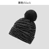 Chapéu de Tricô Versátil com Padrão de Zebra Estilo Coreano Chapéu Pulôver Quente Transfronteiriço para Mulheres Inverno Outdoor Chapéu de Lã com Proteção para Orelhas Espessada