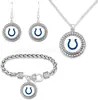 Conjunto Mais Quente da Amazon de Pulseira, Colar e Brincos de Futebol NFL