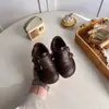 Zapatos para Niñas 2026 Nuevo Primavera Zapatos de Cuero para Niños Estilo Británico para Niños Mocasines de Suela Suave Zapatos Individuales para Bebé Birkenstock