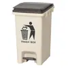 Bote de Basura con Pedal y Tapa Comercial Catering Tamaño Grande Cubo de Basura para Ranura Oficina Operado con el Pie Cubeta Doméstica