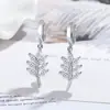 Brincos de moissanita simulação de transmissão ao vivo femininos ins amor prata de lei S925 zircônia seis garras brincos de moissanita brincos