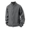 Chamarra Suéter Tejido para Hombre 2025 Color Sólido Doble Cremallera Tejido Cuello Alto Suéter Casual para Hombre
