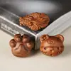 Madera de Melocotón Pata de Gato Accesorios de Pescado Pulsera Tejida Hecha a Mano DIY Accesorios para Pulseras de Cuentas de Oración Budista