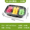 Caja Desechable para Fruta Transparente con Tapa Caja de Embalaje de Plástico Caja para Llevar Caja Gruesa con Compartimentos Caja para Fruta Cortada y Ensalada