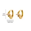 Nueva Serie de Pendientes de Diamante de Cereza de Zirconia con Forma de Corazón de Estrella de Cinco Puntas Joyería Pendientes Pendientes de Gama Alta que No se Desvanecen de Lujo Ligero