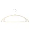 Percha de flocado semicircular antideslizante sin costuras para tienda de ropa, de doble uso húmedo y seco, percha curva para el hogar