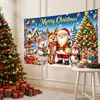 Tela de Fondo para Navidad 2027 Venta Caliente Transfronteriza Fondo Fotográfico Decoración de Fiesta Tela Colgante Fábrica de Origen Múltiples Estilos Disponibles