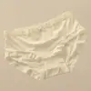 [multi-combinação] Roupa íntima de seda gelada para a cintura feminina de verão fina confortável com fundo de algodão calcinha de menina com laço