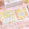 Fita de Papel Revestido Animal Cartoon Fofo Estilo Japonês Adesivos Infantis Material para Decoração de Diário DIY Fita Básica