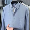 Nueva camisa de manga larga para hombre de algodón, cepillada por ambos lados + lavada con enzimas, suave y cómoda, camisa para hombre 100% algodón