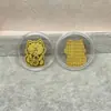Shenzhen Shuibei Mismo Estilo Oro Puro 999 Tesoro de la Fortuna Aleación Gato de la Suerte Adhesivo Dorado para Teléfono Móvil para Atraer Riqueza Tienda de Oro