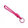 Cordão Colorido para Celular, Cordão Chaveiro de Corda Trançada, Corda de Pulso Anti-Perda, Acessórios DIY, Pingente para Bolsa de Boneca